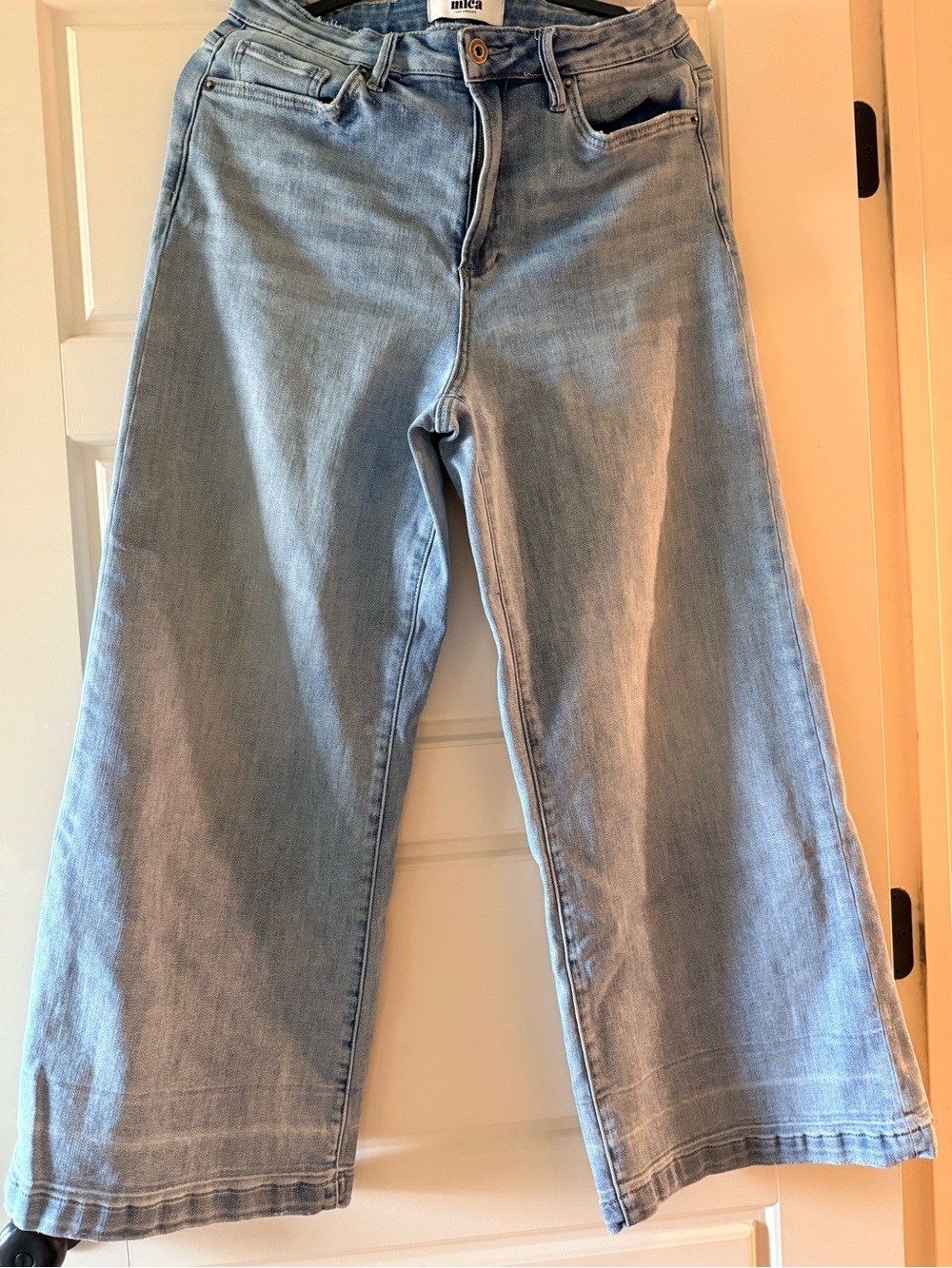 Misa Los Angeles Light Blue Wide-Leg Jeans